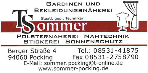 Logo von Sommer Gardinen & Bekleidungsnäherei